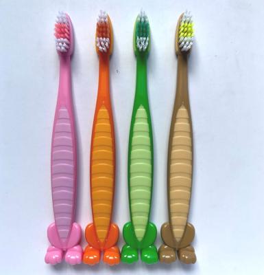 China Disposable OEM Factory Produced Baby Cartoon Design Tongue Cleaner Toothbrush for sale