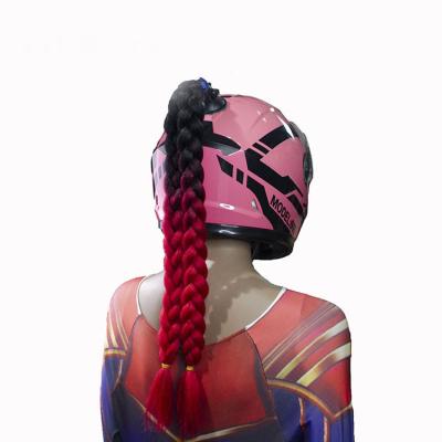 China 2021 Braids Braids Braids Hair Ponytail Hair Braids Braids Braids Hair Braids Women's Braids Braids Hair Braids Braids Hair 2021 Bike Helmet Wig Ski Motorcycle Helmets Wig for sale