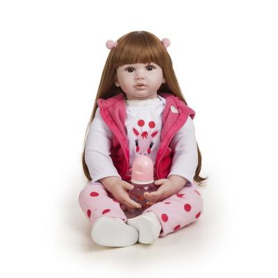 China Realistic Toy Factory Price 55cm Soft Full Silicone Reborn Baby Doll Silicone Princess Babies Lovely for sale