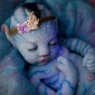 China Soft Toy Hot Selling Popular Product 22 Inch Boy Avatar Realistic Spotted Luminous Reborn Baby - Full Vinyl Silicone Doll for sale