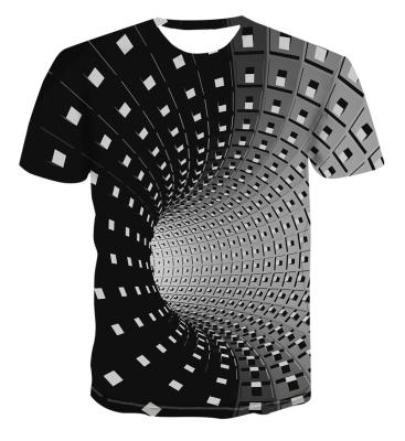 China Custom Made Evertop Oem/ODM 3d Anti-pilling T Shirts Sublimation Plain Printing T-Shirt For Men for sale