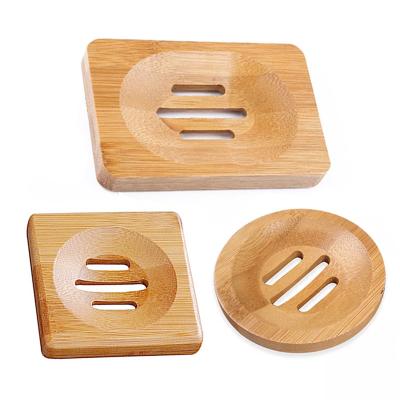 China Soap Dry Easy Place Bamboo Soap Dish For Kitchen Bathroom Eco - Friendly Biodegradable Custom for sale