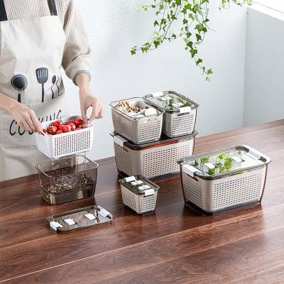 China Freshness Keeping Factory Price App Amazon App Organizer Magnet Freezer Meat Egg Drinks Fridge Organizer Draine for sale