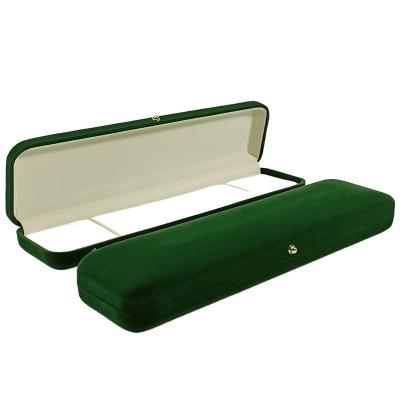 China 2021 Jewelry Packaging Velvet Flocking Dark Green Custom Logo Jewelry Packaging Box Earrings For Jewelry Packaging for sale