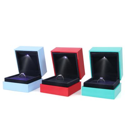 China Wholesale LED Light Jewelry Packaging Box For Pendant Necklace Display Box Jewelry Accessories Packaging Gift Boxes for sale