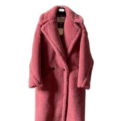 China American Style Breathable Women Fashion Woolen Winter Oversized Jacket Real Fur Teddy Coat Sheep Shearing Coat for sale