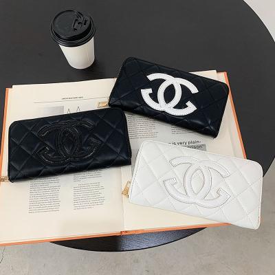 China Waterproof Elegant Women Pinch Leather Purse Women Marble Long Wallet Cash Holder PU Credit Card Zipper Money Card Holder Pouch Package for sale