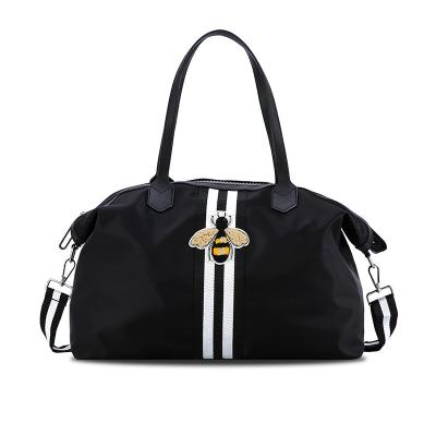 China 2020 Waterproof New Limited Time Spike Black With Folded Stripes Bags Ladies Handbag for sale