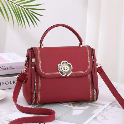 China Classic Chest Bag Daily Life Travel Daily Life Vintage Package Handbag Messenger Floral Cross - Body Fashion PU Leather Shoulder Bags for sale