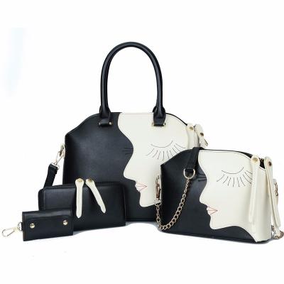 China 100% Hot Selling Female Fashions Eco-friendly 4 In 1 Designer Handbag Set for sale