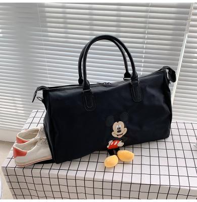 China Cartoon Pattern Duffle Backpack Multifunctional High Quality Garment Bag With Shoe Compartment Large Capacity Mickey Mouse Travel Bag for sale