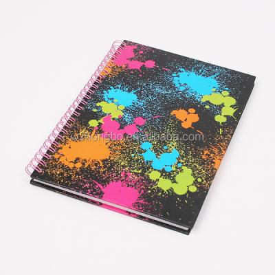 China Cheap Custom Hardcover School Notebook, A5 Hardcover Spiral Notebook for sale