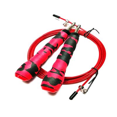 China Adjustable Jump Rope Weighted Self-Locking Rope Speed ​​Steel Cable Adjustable Length New Design for sale