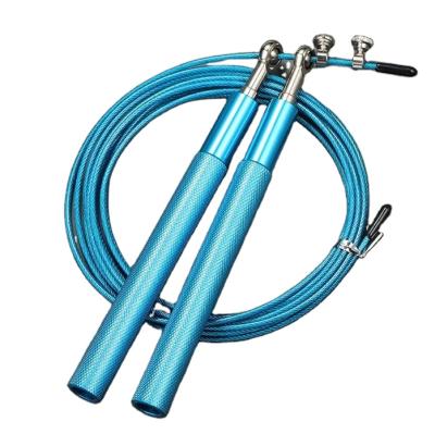 China Stainless Steel Aluminum Wire Cross Training Speed ​​Adjustable Weighted Custom Jump Rope for sale