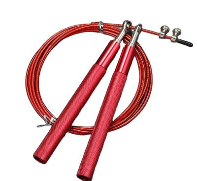 China High Speed ​​Jumping Training Jump Rope Steel Wire PVC Cable Coated Jump Rope For Indoor Exercise for sale