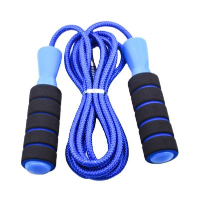 China Home\Gym\Adjustable Length Custom Logo Foam Sports Performance Handle Jump Rope Heavy Speed ​​Weighted Nylon Rope For Fitness Exercise for sale