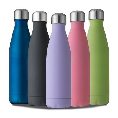 China Stainless Steel Sustainable Water Bottle Double Wall Vacuum Insulated Sports Water Bottle 500ml for sale