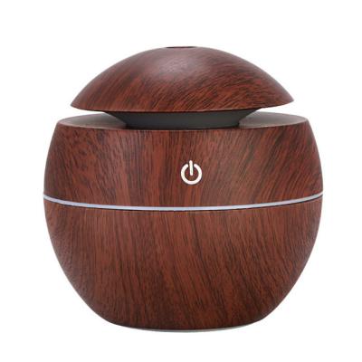 China Household Colorful LED Changing USB Ultrasonic Essential Oil Aroma Diffuser Mini Cool Mist Humidifier 130ml for sale