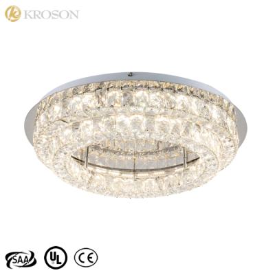 China Modern Decorative Classic Contemporary Living Room Around Crystal Smart Light Led Ceiling Light for sale