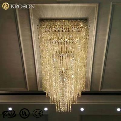 China Best Modern Saling Hotel Engineering Large Size Lights Pendant Chandelier for sale