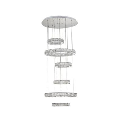 China Modern LED Crystal Chandelier Lighting K9 Pendant Lighting for Hotel for sale