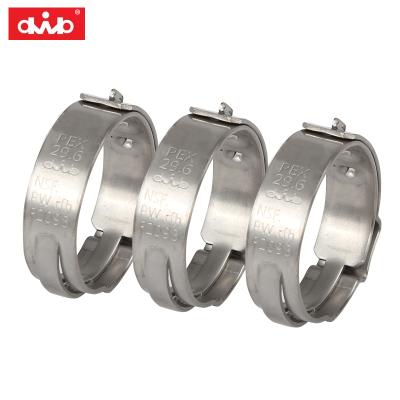 China One Inch Pipe Clamp Stainless Steel PEX Strap Clamp Rings For PEX Tubing / Pipe for sale