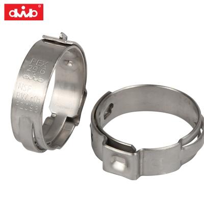 China PEX Tubing 1/2-inch Stainless Steel Pex Strap Clamp Rings For PEX Tubing Pipe for sale