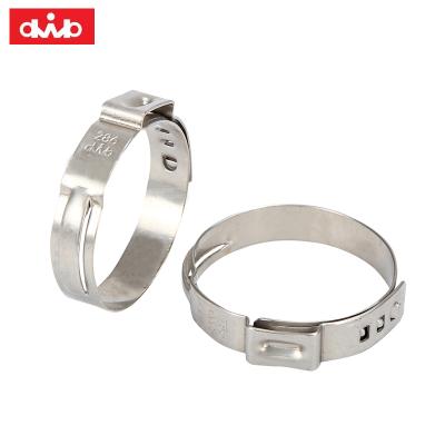 China Single Pipe Clamp Varised Size 304 Stainless Steel Ear Pipe Clips Clamps for sale