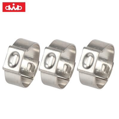 China Automotive 304 Stainless Steel Strong Pipe Clamps Stepless Ear Clamps for sale