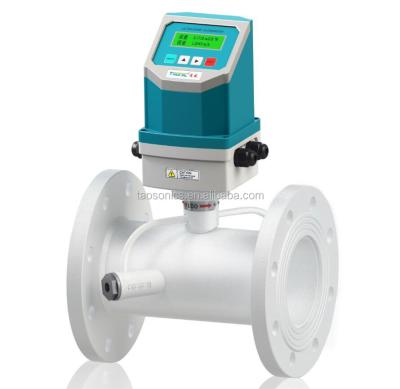 China Low Cost Fixed Mounted Integrated Pipe Stationary Ultrasonic Flow Meters DN15mm~DN1000mm for sale