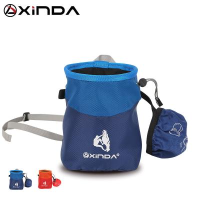 China XINDA lightweight newcomer high quality chalk bag for bouldering climbing gym for sale