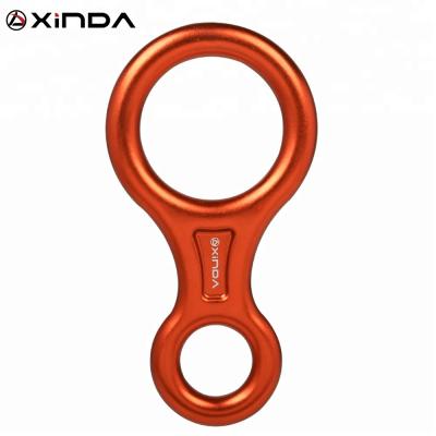 China Durable XINDA 45kN Aluminum Rescue Figure 8 Descending For Climbing for sale