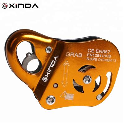 China XINDA Durable Aluminum Climbing Rope Grab For Climbing Rescue Work At Waist for sale