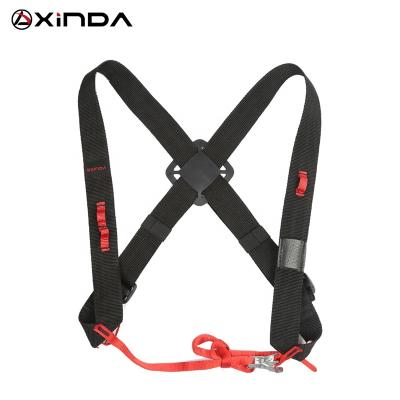 China Latest XINDA Durable Black Upper Body Harness Climbing Shoulder Straps For SRT Craving Canyon Downhill for sale