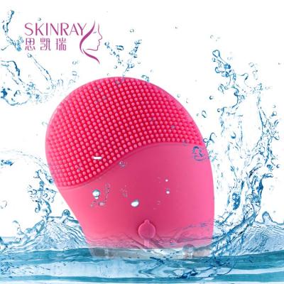 China Massage and Brush Use Beauty Equipment Skin Care Tool Silicone Home Cleansing Face Massage Electric Facial Brush for sale