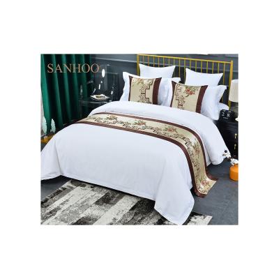 China Wholesale SANHOO GUEST ROOM 180*200 800TC 3 Pcs Hotel Bedding Duvet Cover Anti-pilling Bed Sheet Set Hotel Grade Bed Sheet for sale