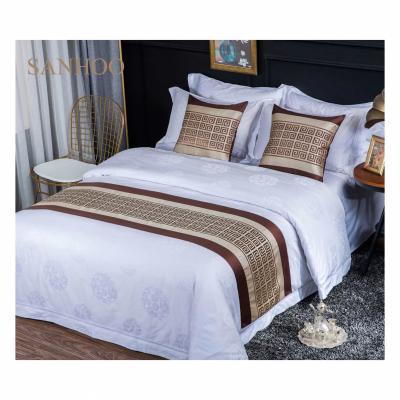 China Marriott Premium Hotel Quality SANHOO Anti-pilling Cotton Sheet Bed Sheet Blank White Single for sale