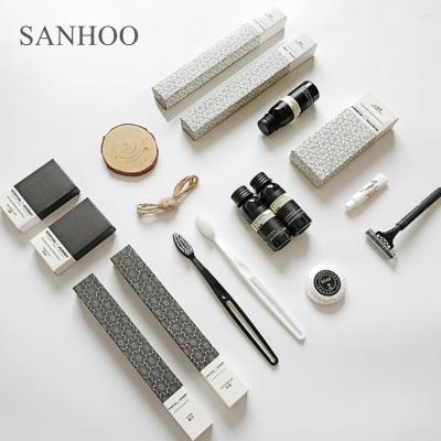 China SANHOO Hotel Spa Amenities Toothbrush Airbnb Amenities Custom 5 Star Hotel Product Hotel Amenities for sale