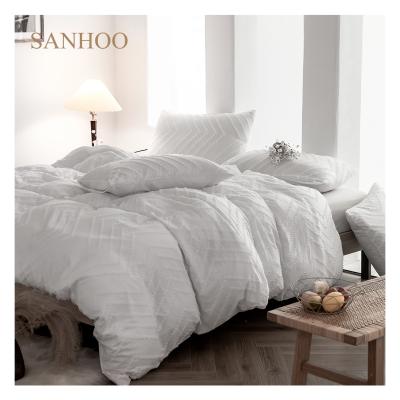 China soft & Hot Luxury King Size White Polyester Blend SANHOO Bedding Comforter Home Comforter Set for sale