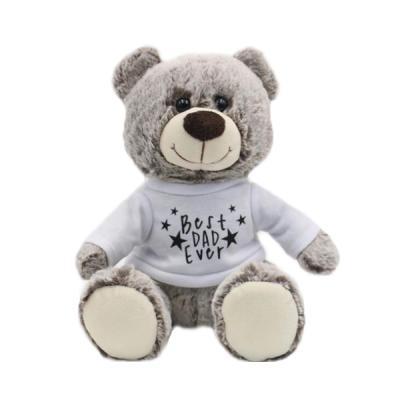 China Plush Father's Day Teddy Bear Gifts With T-Shirt For Best Dad for sale