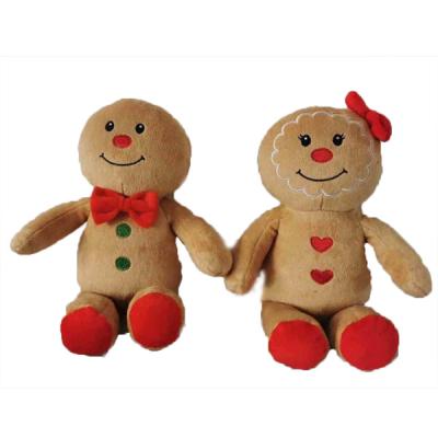 China Yangzhou Christmas Decoration Kids Gifts Plush Gingerbread Man Soft Toys for sale