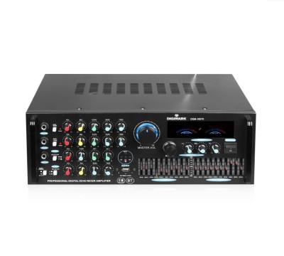 China Professional ND-70 Amplifier with EQ and LED Screen Amplifier with BT/FM/3MIC/Double 10 EQ 472*316*210mm for sale