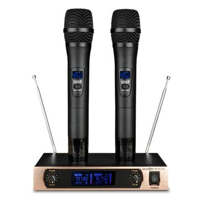 China Karaoke New PLL Dual Micophone KALAOKE Conference System For Wireless Microphones Stock Ready To Ship for sale