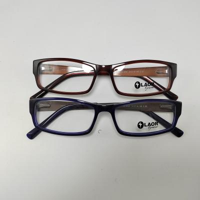 China Stock LA14092 Acetate Optical Frame Fashionable Clear Cheap Price Random Glasses Frames for sale