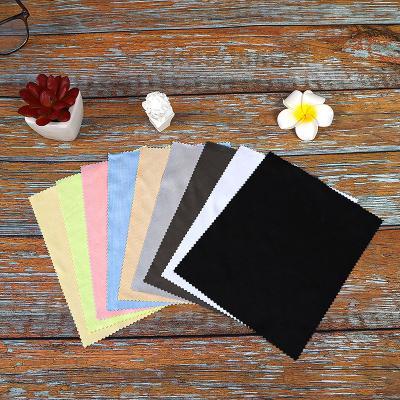 China Custmozed Empty Size Customized Logo Sublimation Glass Cleaning Cloth Microfiber Glasses Cleaning Cloth for sale