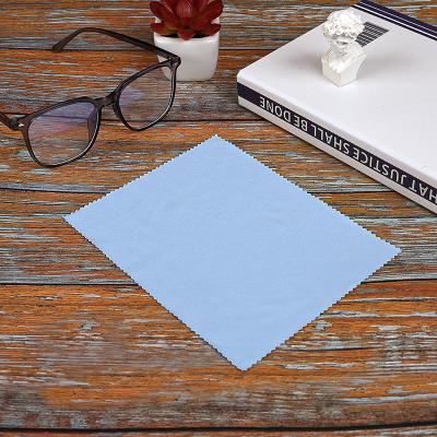 China Custom Logo Microfiber Sunglasses Glasses Optical Lens Cleaning Cloth for Watch and Eyewear Custmozed Size for sale