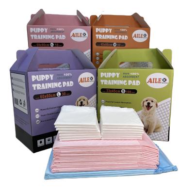 China Pet Products 5 Layer Disposable Nonwoven Nonwoven Stocked Pee Pad Pet Training Pad Water Proof Pee Pad Technology for sale