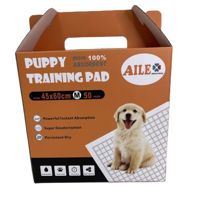 China Stocked Prevent Leak Training Pee Pad Toilet Pet Pad Absorption Travel Fast Training Diaper for sale