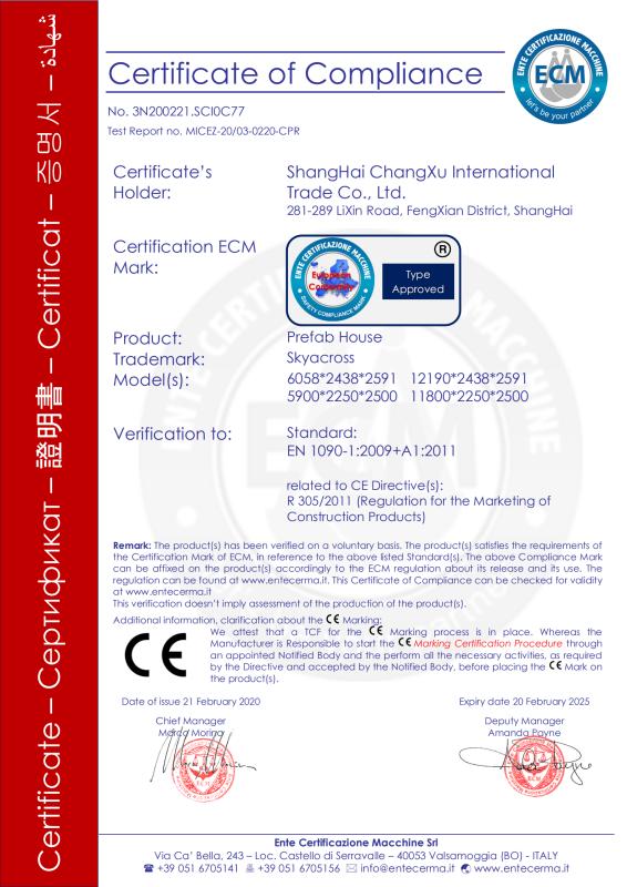 CE - Shanghai Changxu International Trade Co., Ltd.