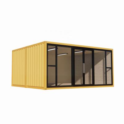 China Modern High Quality Modular Luxury Glass Prefab Container House Use For Shop Use for sale